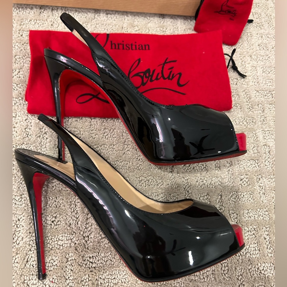 Christian Louboutins red bottom pumps